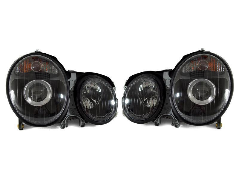 1996-1999 Mercedes Benz E Class W210 DEPO Projector Headlight W/ Optional Xenon HID