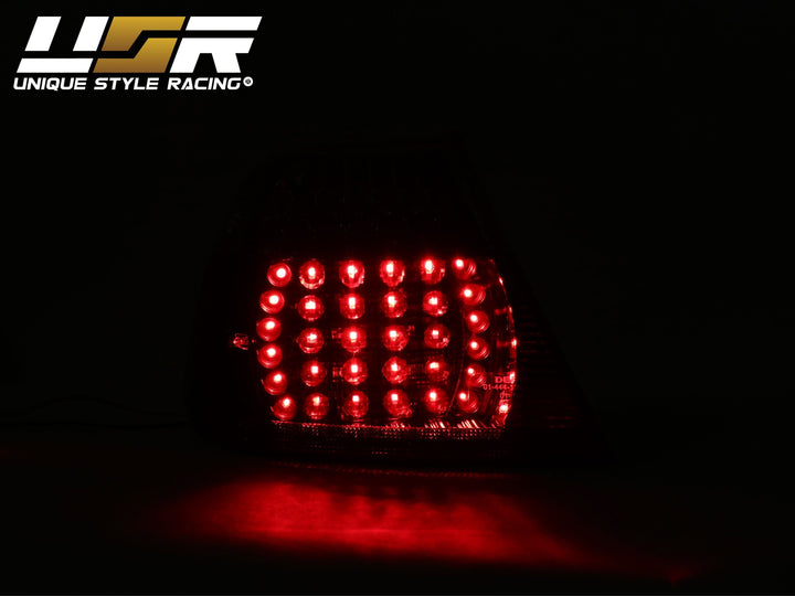 2004-2006 BMW E46 3 Series 2D Coupe Red/Clear OR Red/Smoke LED Tail Light - Made by DEPO