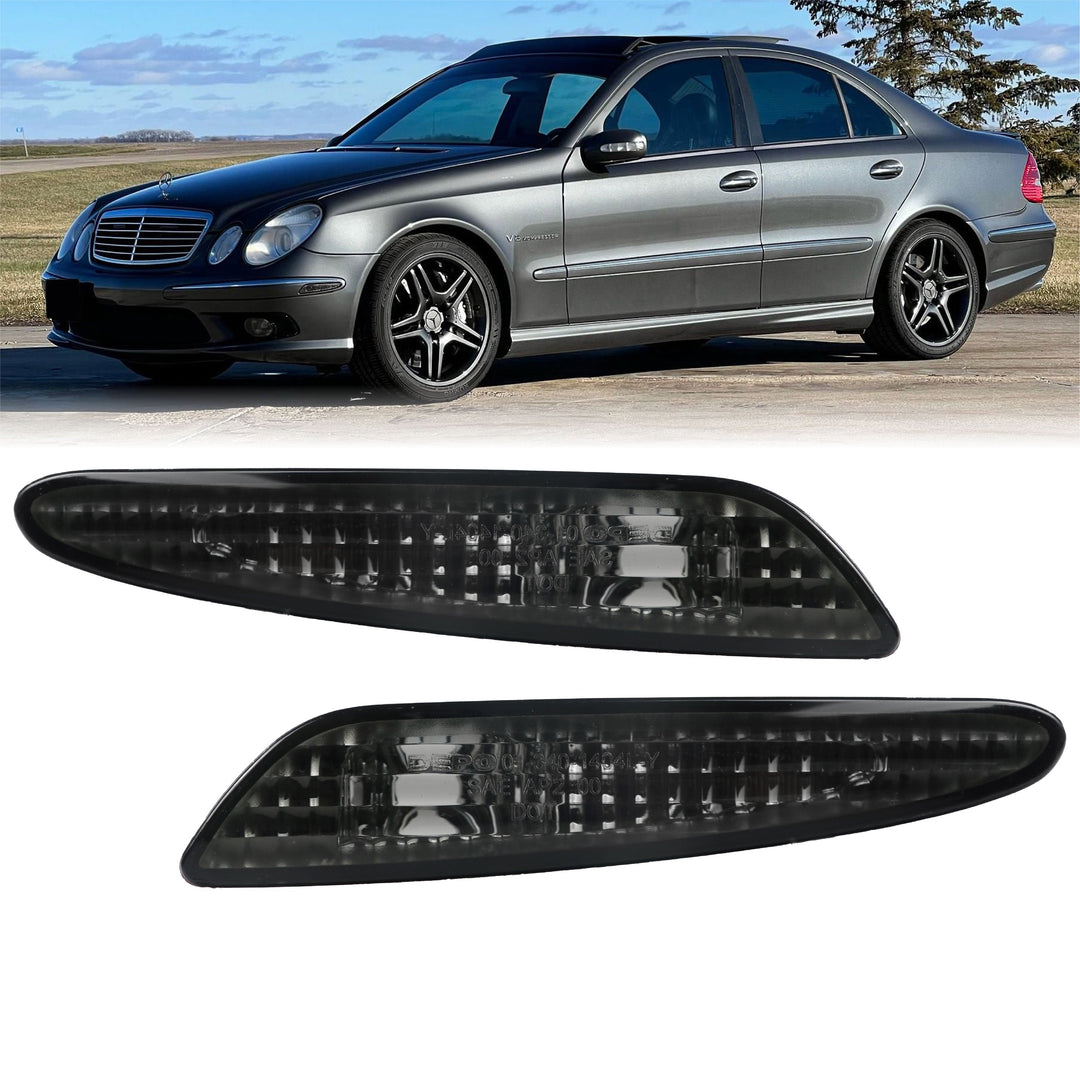 2003-2006 Mercedes E Class W211 DEPO Clear or Smoke Front Bumper Side Marker Light