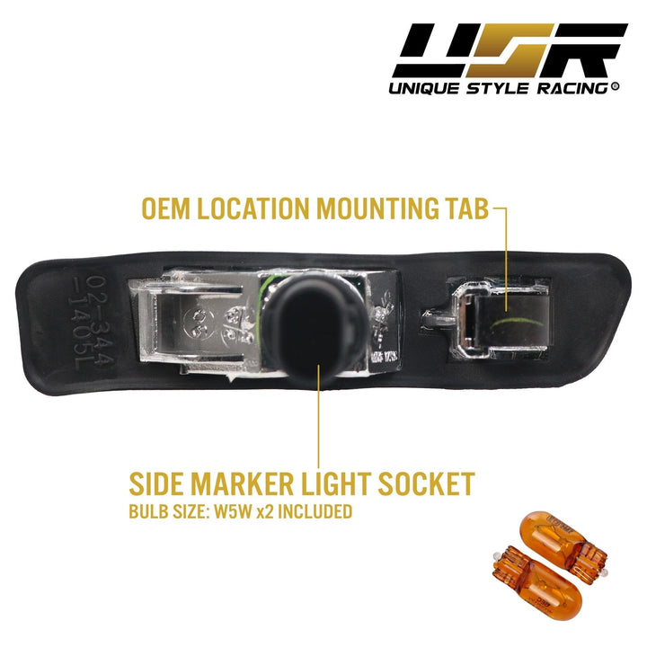 1997-1999 BMW 3 Series E36 / 2000-2006 BMW E53 X5 Clear or Smoke Fender Side Marker Light