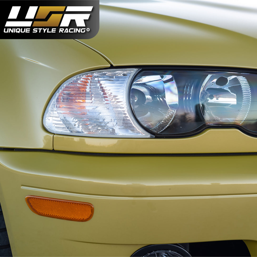2000-2001 BMW 3 Series E46 2D / Cabrio DEPO Clip-On Clear or Smoke Corner Signal Light