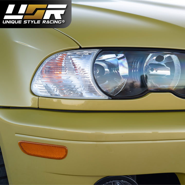 2000-2001 BMW 3 Series E46 2D / Cabrio DEPO Clip-On Clear or Smoke Corner Signal Light