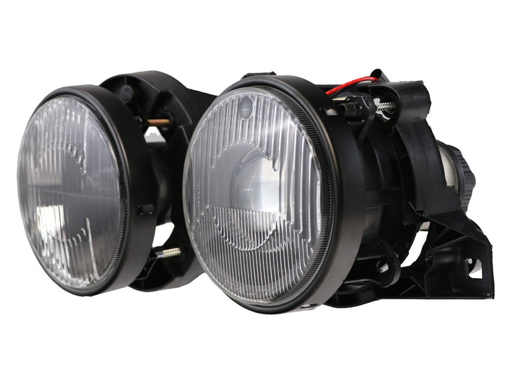 1984-1991 BMW E30 3 Series Euro Smiley Cross Hair Projector Glass Lens Headlights - Made by DEPO