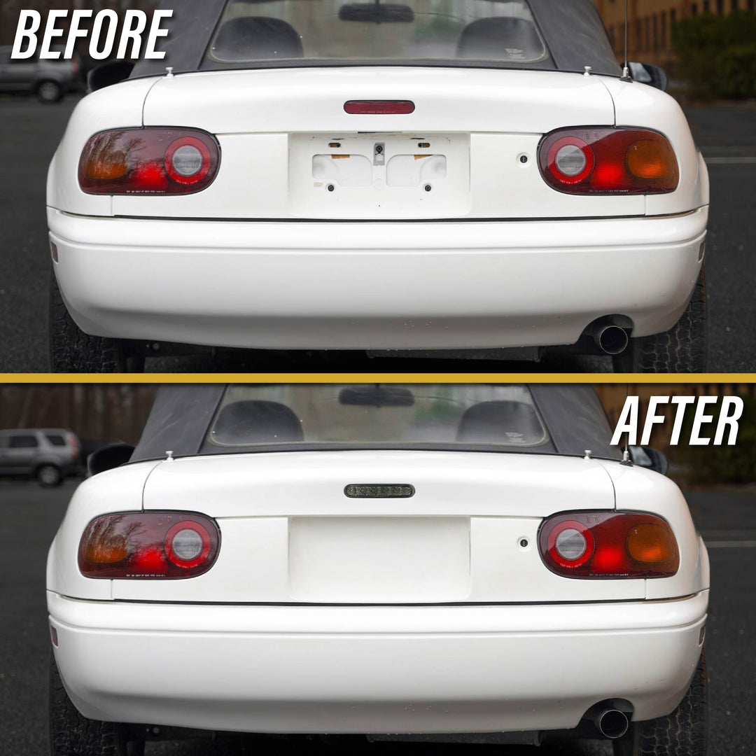 1990-1997 Mazda Miata MX5 MX5 Mk1 OE Replacement LED Smoke Lens 3rd Brake Light