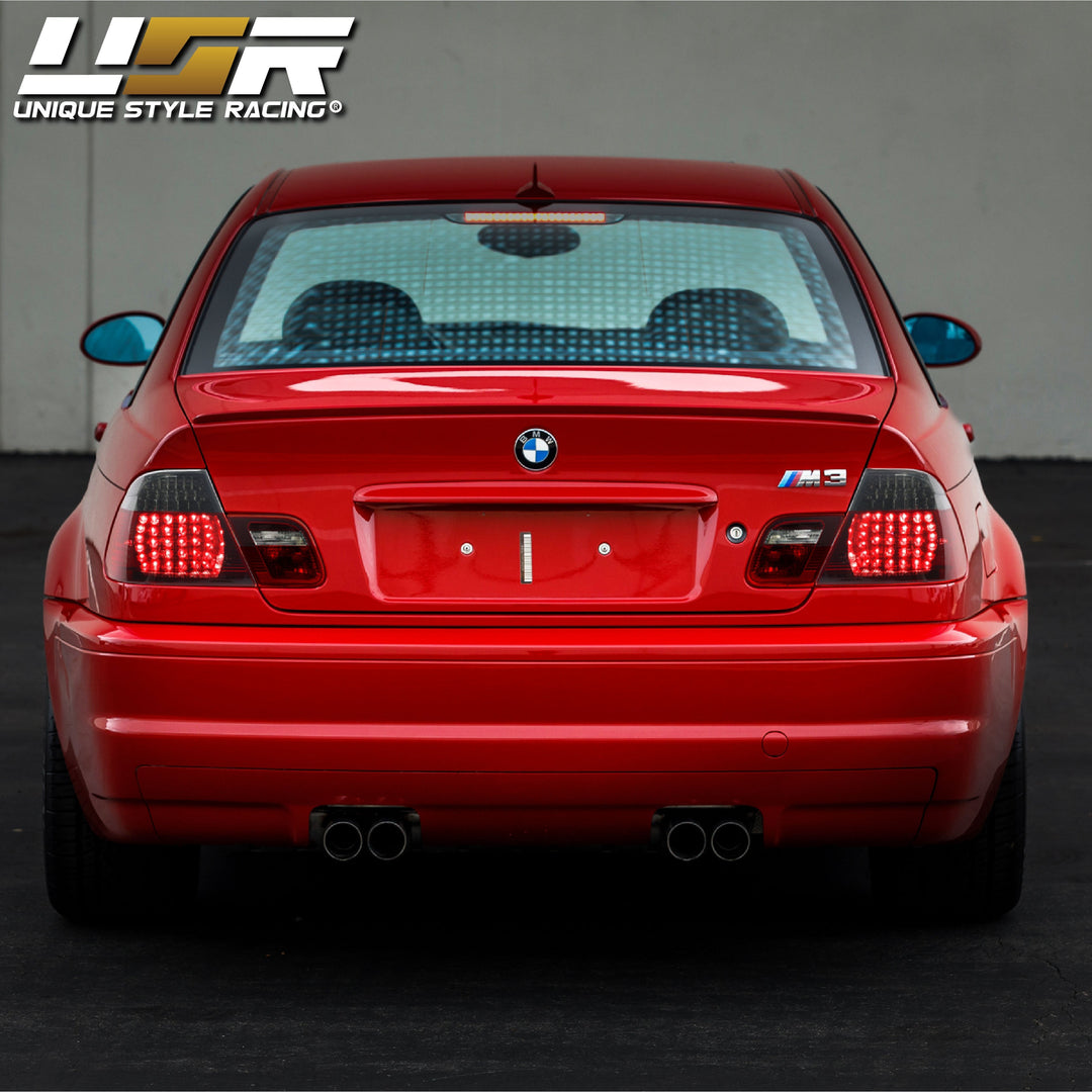 2000-2003 BMW E46 3 Series 2 Door Coupe Red/Clear or Red/Smoke LED Tail Light Made By DEPO
