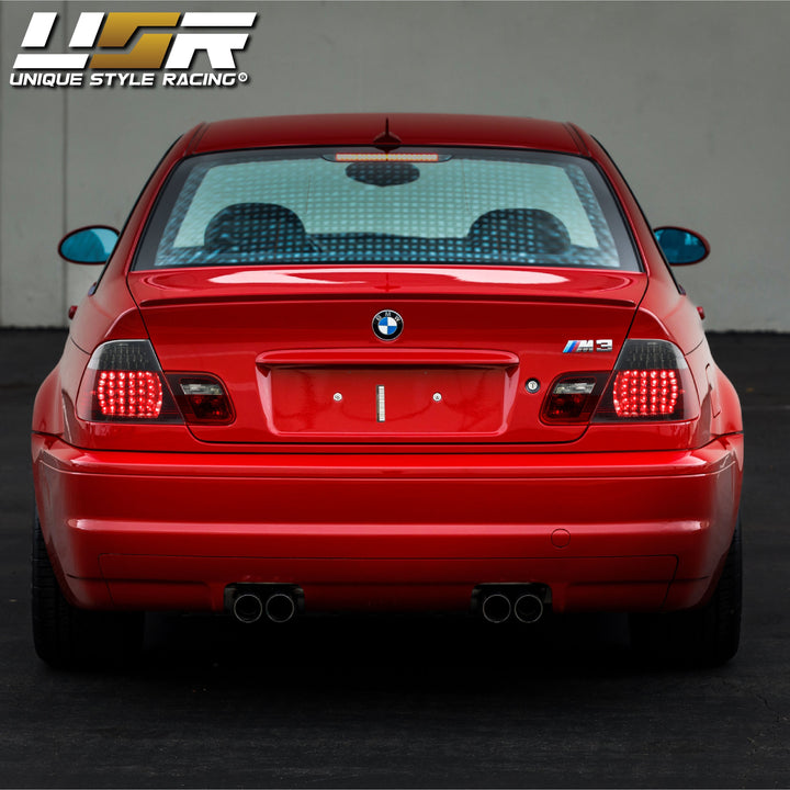 2000-2003 BMW E46 3 Series 2 Door Coupe Red/Clear or Red/Smoke LED Tail Light Made By DEPO