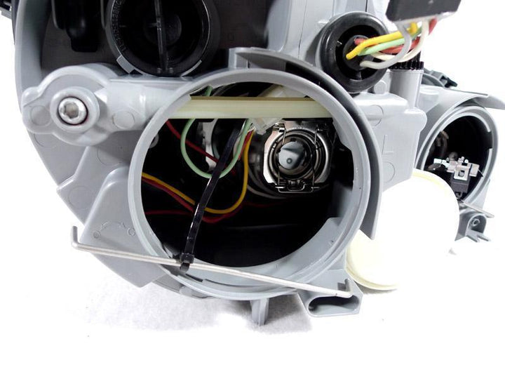 2002-2005 Mercedes C Class W203 2D Sport Coupe Chrome OR Black AMG Style Projector Headlight Made by DEPO