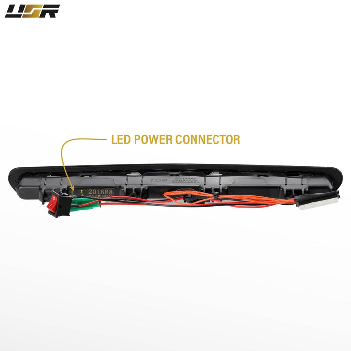 2016-2018 Chevy Camaro Smoke Lens Darkened Rear LED 3rd Brake Light with F1 Flash Option