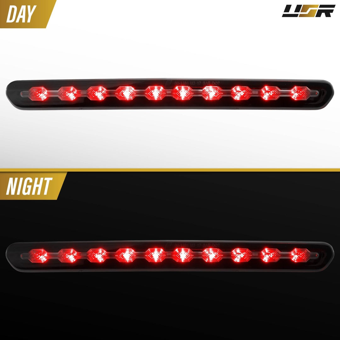 2016-2018 Chevy Camaro Smoke Lens Darkened Rear LED 3rd Brake Light with F1 Flash Option