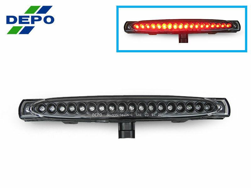 1997 - 2004 Chevy Corvette C5 Crystal Smoke Red LED 3RD Brake Light