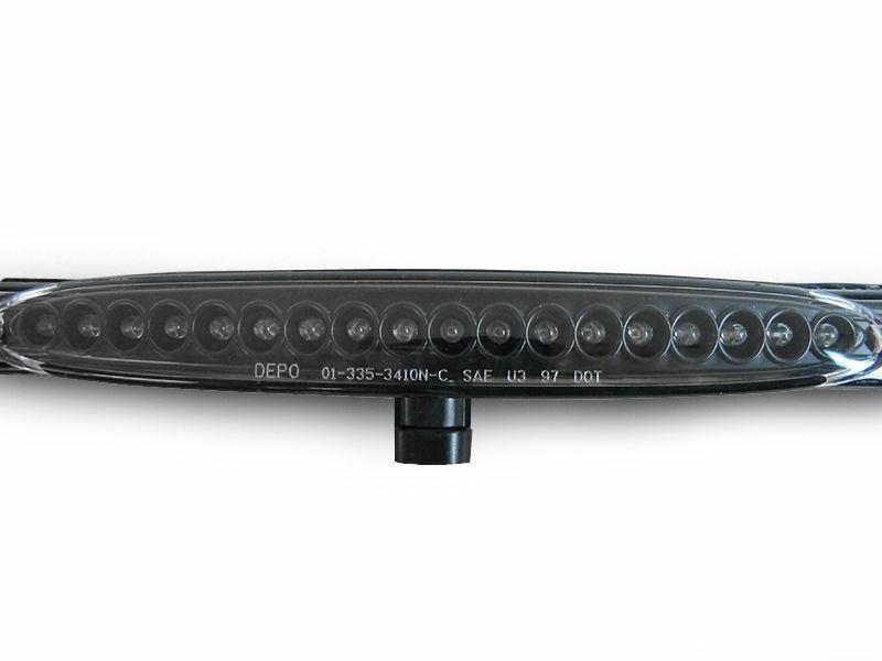 1997 - 2004 Chevy Corvette C5 Crystal Smoke Red LED 3RD Brake Light