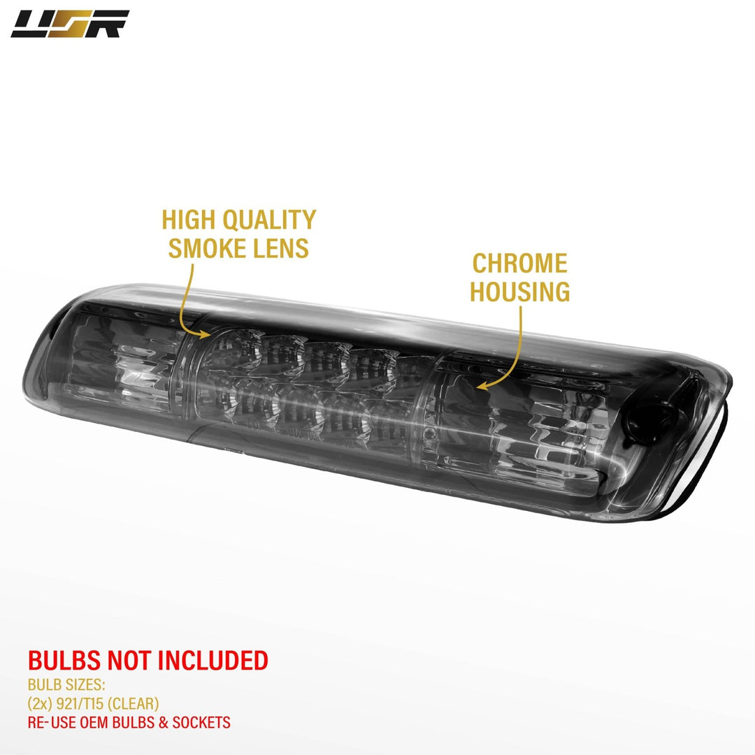 1992 1993 1994 1995 1996 1997 1998 1999 2000 2001 2002 2003 2004 2005 2006 Chevy Silverado Crystal Smoke LED 3rd Brake Light