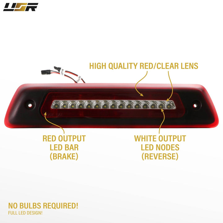 2009 2010 2011 2012 2013 2014 Ford F150 2 in 1 Red/Clear or Smoke 3rd Brake Light LED Bar with White LED Cargo Lamp 
#lens-color_red-clear-lens