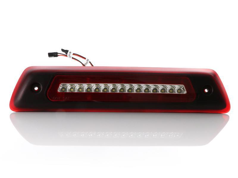 2009 - 2014 Ford F150 / F150 Pickup Truck 2 in 1 Red/Clear or Smoke 3rd Brake Light LED Bar with White LED Cargo Lamp