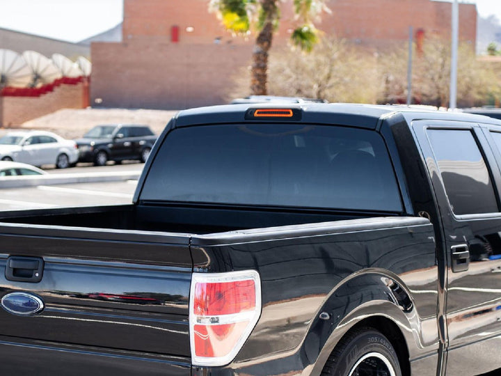 2009 - 2014 Ford F150 / F150 Pickup Truck 2 in 1 Red/Clear or Smoke 3rd Brake Light LED Bar with White LED Cargo Lamp