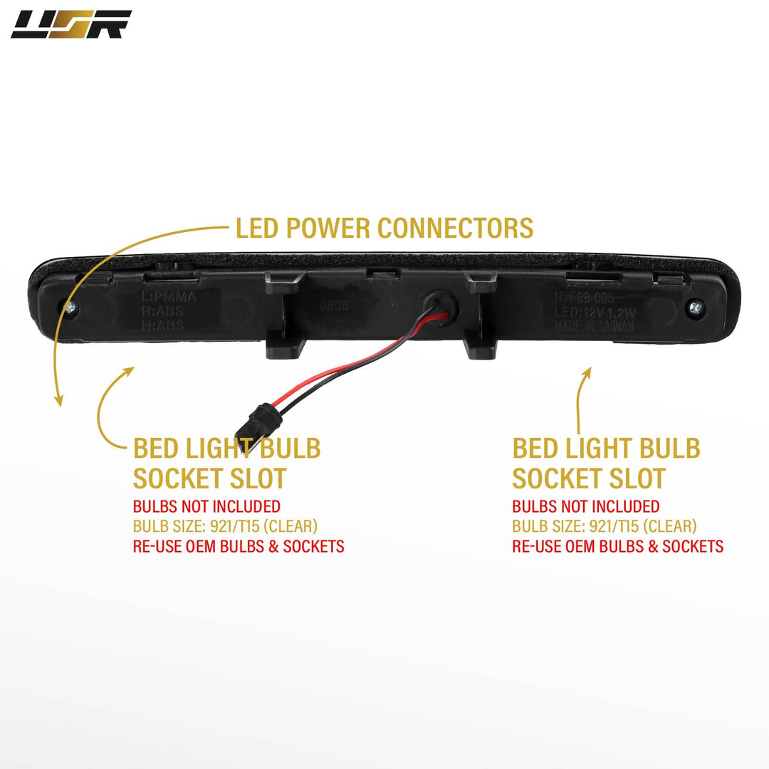 2005 - 2009 Ford Mustang Chrome Smoke LED Rear 3rd Brake Light