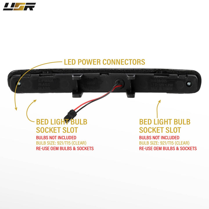 2005 - 2009 Ford Mustang Chrome Smoke LED Rear 3rd Brake Light