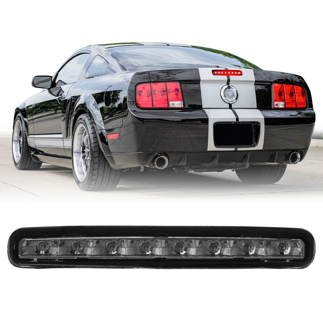 2005 - 2009 Ford Mustang Chrome Smoke LED Rear 3rd Brake Light