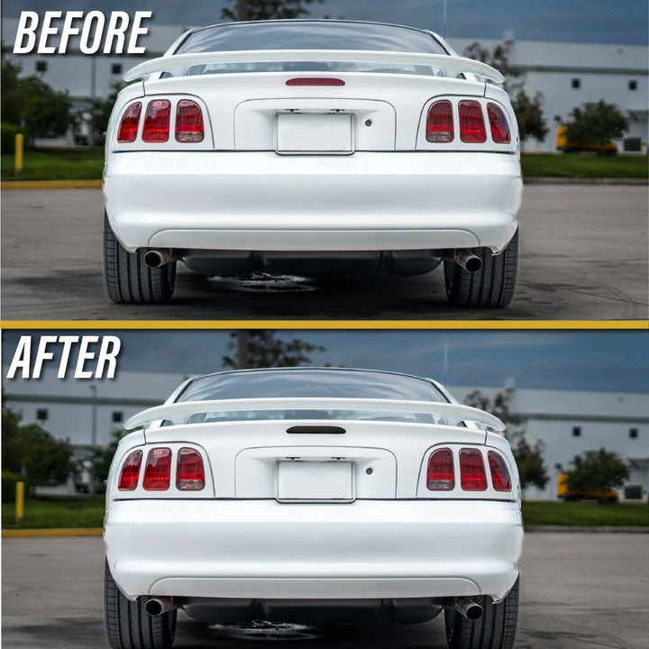 1994 - 1998 Ford Mustang V6 GT Smoke Lens Red LED Rear 3rd Brake Tail Light