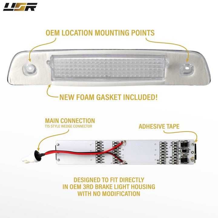 1996 1997 1998 1999 2000 2001 2002 Toyota 4Runner Clear, Smoke or Red Lens 3rd Brake Light

#lens-color_clear-lens-led