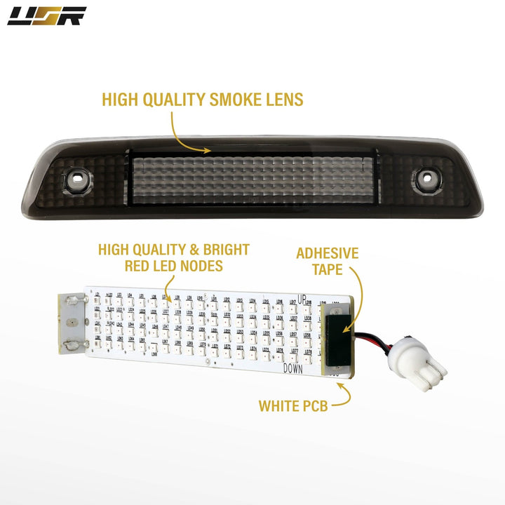 1996 1997 1998 1999 2000 2001 2002 Toyota 4Runner Clear, Smoke or Red Lens 3rd Brake Light

#lens-color_smoke-lens-led