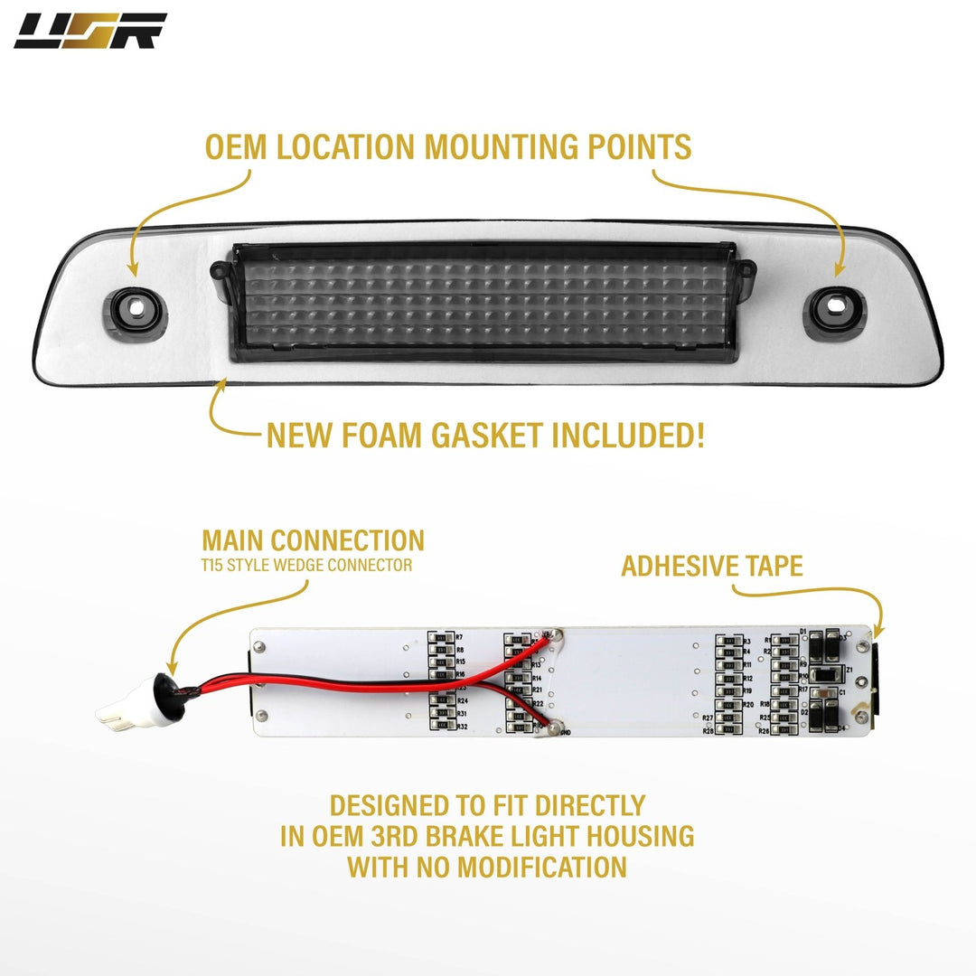 1996 1997 1998 1999 2000 2001 2002 Toyota 4Runner Clear, Smoke or Red Lens 3rd Brake Light

#lens-color_smoke-lens-led