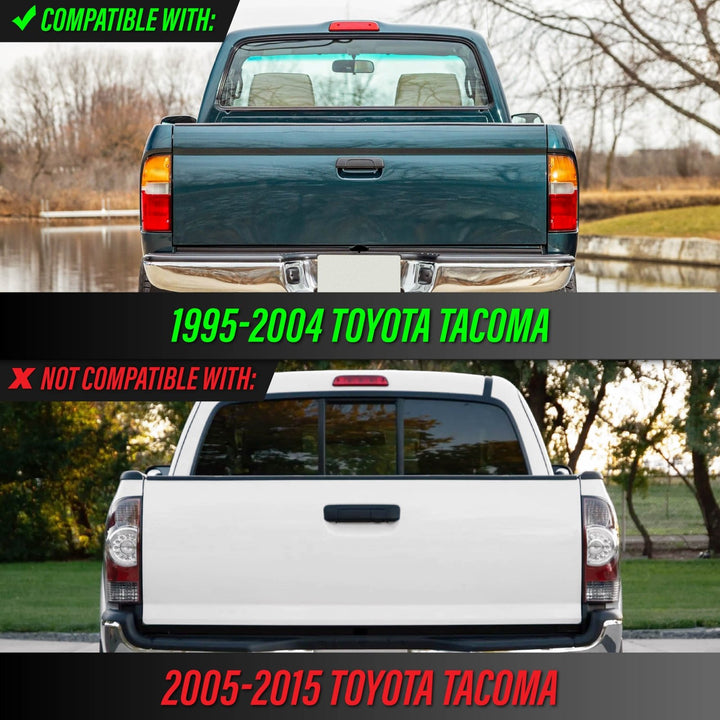 1995 1996 1997 1998 1999 2000 2001 2002 2003 2004 Toyota Tacoma Clear, Smoke or Red Lens 3rd Brake Light with Gasket

#lens-color_clear-lens-led