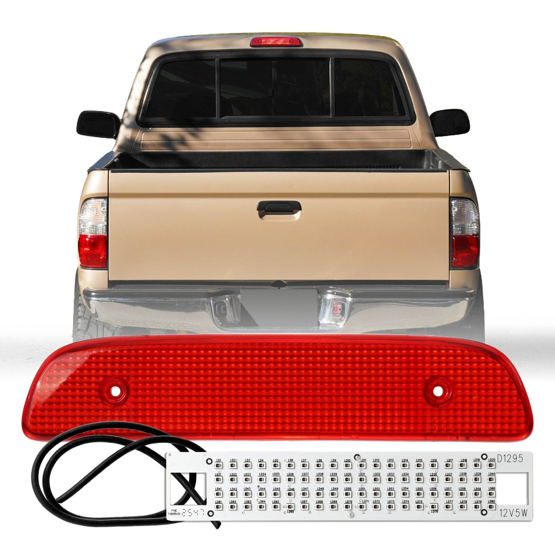 1995 1996 1997 1998 1999 2000 2001 2002 2003 2004 Toyota Tacoma Clear, Smoke or Red Lens 3rd Brake Light with Gasket

#lens-color_red-lens-led