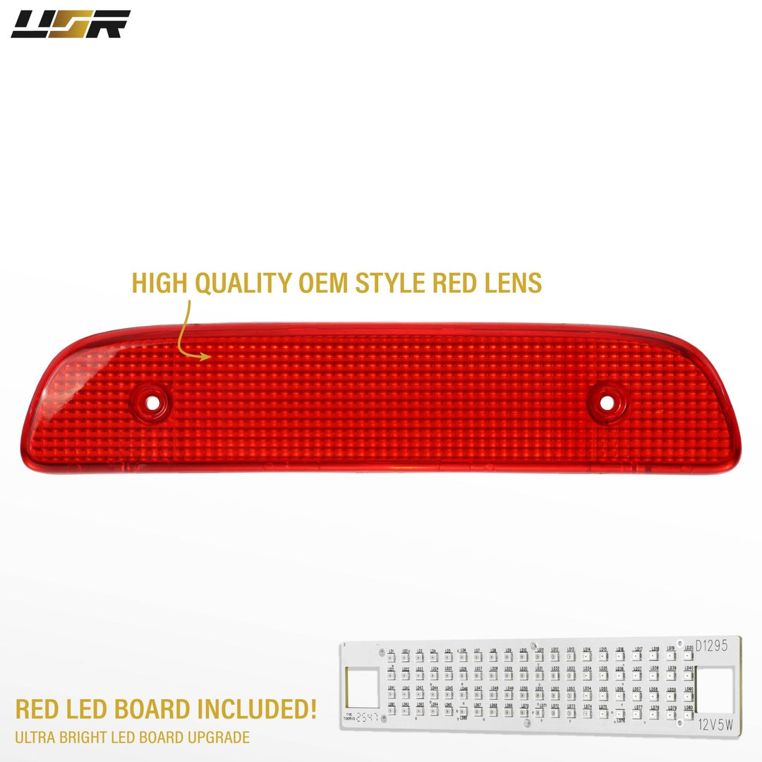 1995 1996 1997 1998 1999 2000 2001 2002 2003 2004 Toyota Tacoma Clear, Smoke or Red Lens 3rd Brake Light with Gasket

#lens-color_red-lens-led