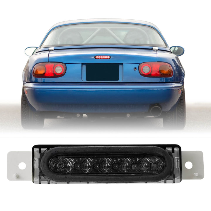 1990 - 1997 Mazda Miata MX5 / Mk1 OE Replacement Smoke Lens Red LED 3rd Brake Light