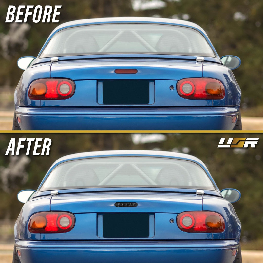 1990 - 1997 Mazda Miata MX5 / Mk1 OE Replacement Smoke Lens Red LED 3rd Brake Light