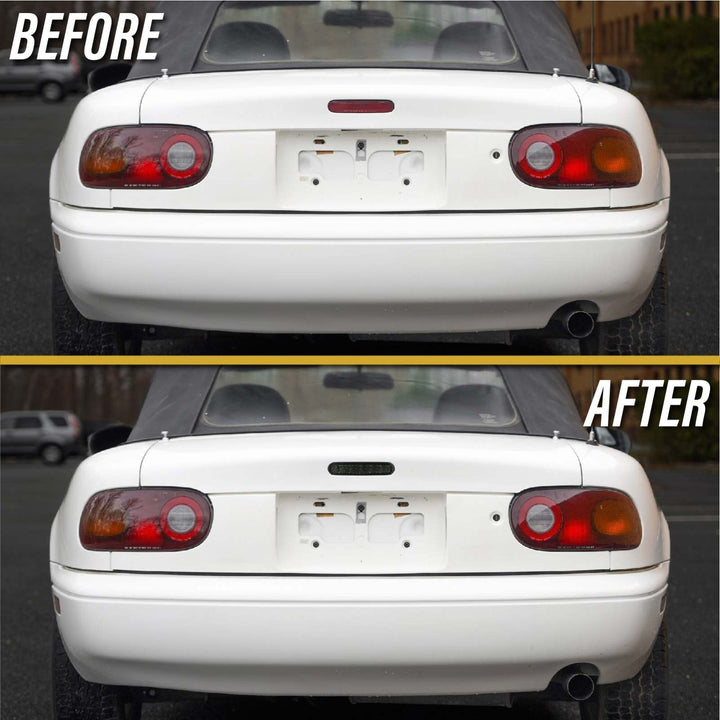 1990 - 1997 Mazda Miata MX5 MX5 Mk1 OE Replacement LED Smoke Lens 3rd Brake Light