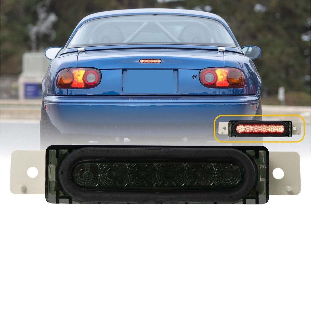 1990 - 1997 Mazda Miata MX5 MX5 Mk1 OE Replacement LED Smoke Lens 3rd Brake Light