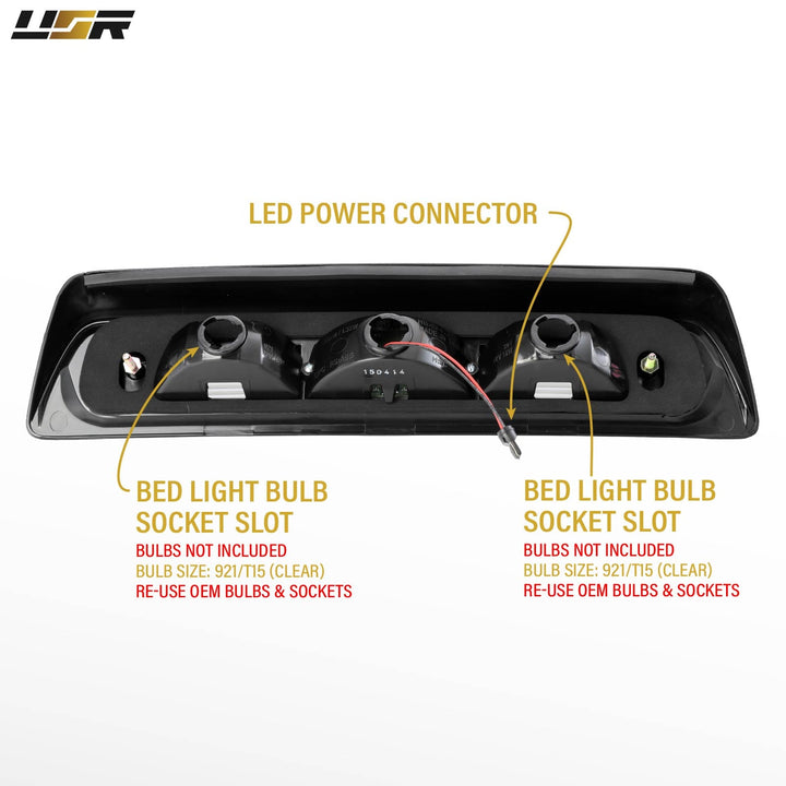 2007-2013 Toyota Tundra OEM Replacement LED Smoke 3rd Brake Light