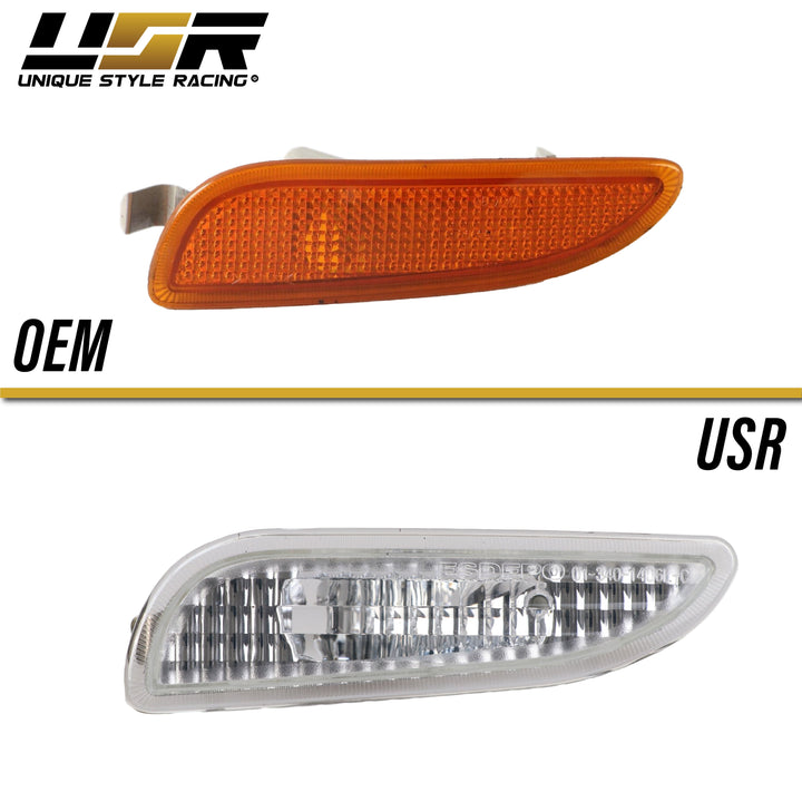 2003-2009 Mercedes CLK Class W209 Crystal Clear or Crystal Smoke Front Bumper Side Marker Light - Made by DEPO