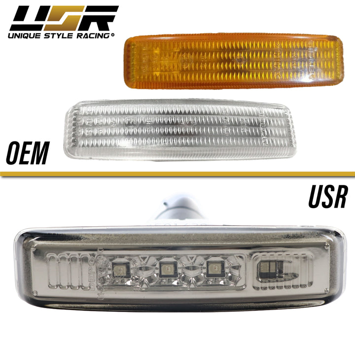 1997-2003 BMW E39 5 Series Clear or Smoke LED Side Marker Light - Made by DEPO