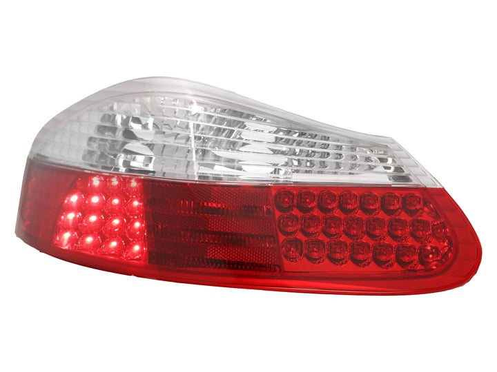 1997-2004 Porsche Boxster 986 Chassis Roadster Red/ Clear or Red/Smoke LED Rear Tail Light Made by DEPO
