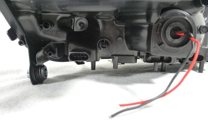 2009-2011 Mercedes Benz M Class W164 White LED Strip Chrome or Black Housing Projector Headlight For Stock Halogen Model - Made by DEPO