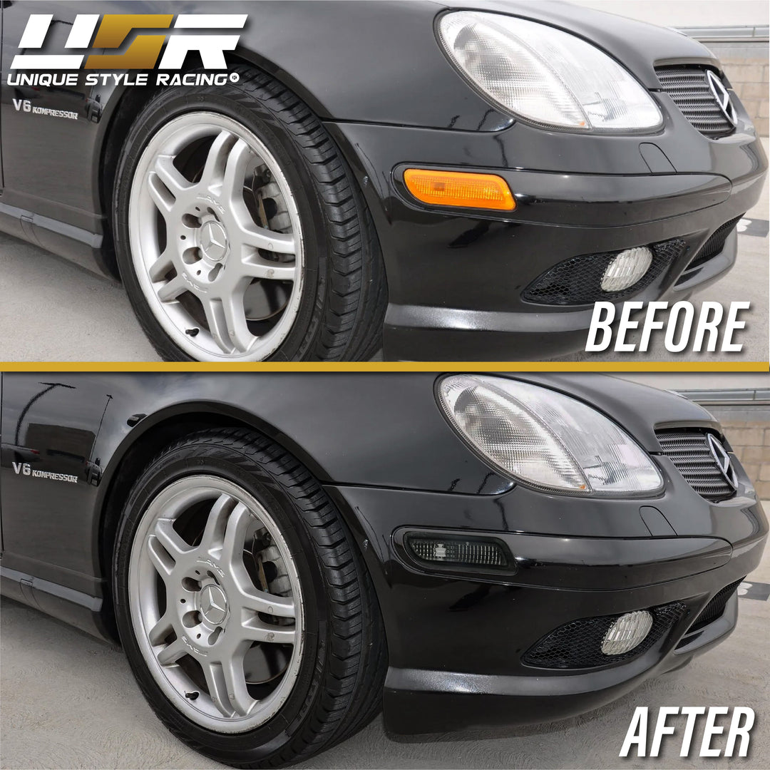 1998-2002 Mercedes CLK Class W208 Clear or Smoke Front Bumper Side Marker Light - Made by DEPO