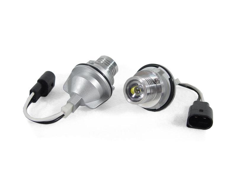 White LED Angel Eye Upgrade Bulb Kit For With Factory Halo Applications - BMW E39 / E60 / E53 X5 / E63 / E65