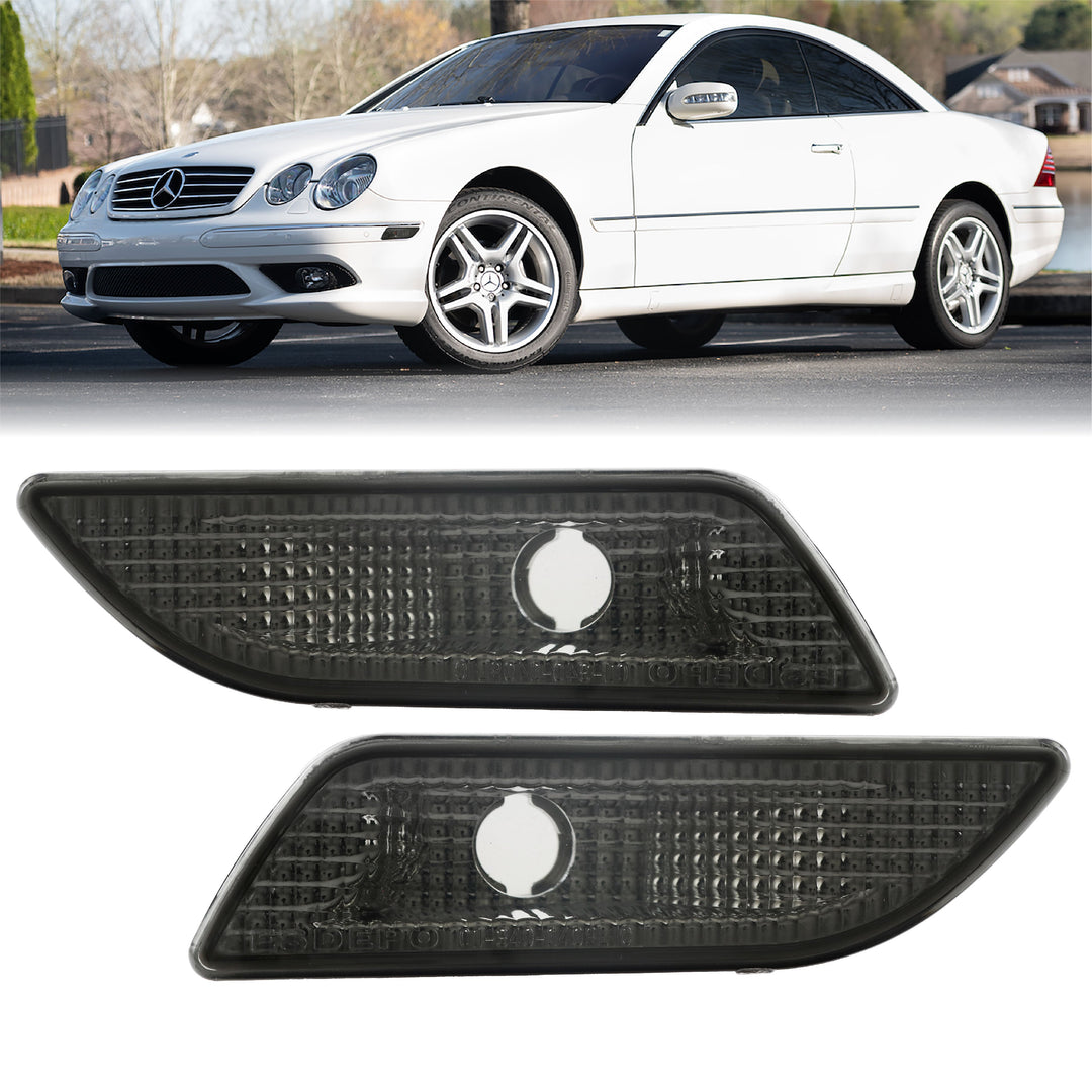 2000-2006 Mercedes CL Class W215 DEPO Clear or Smoke Front Bumper Side Marker Light