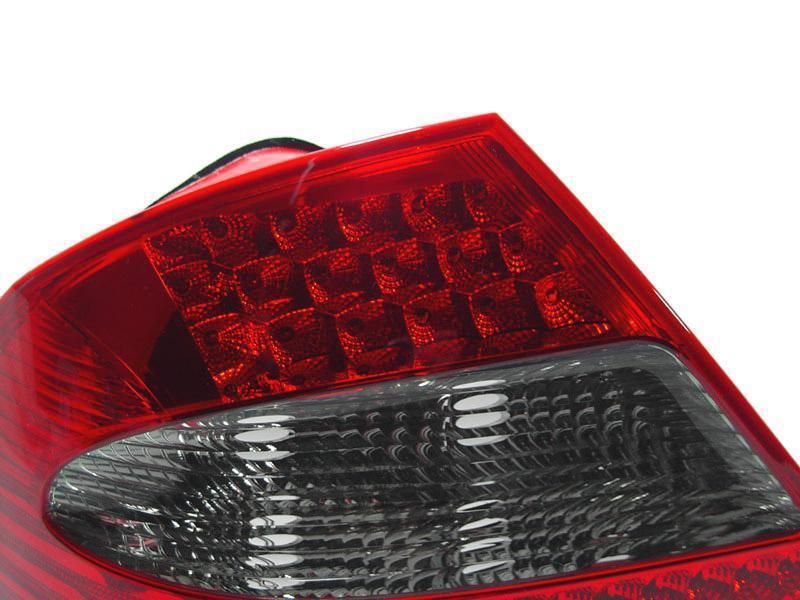 2003-2009 Mercedes CLK Class W209 OEM Facelift Style Red/Clear or Red/Smoke or All Smoked LED Rear Tail Light - Made by DEPO