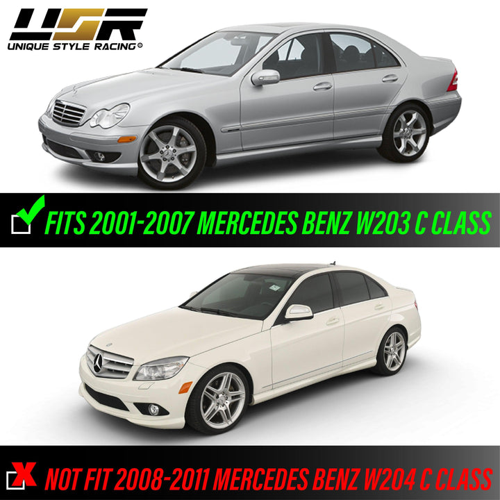 2001-2007 Mercedes C Class W203 DEPO Clear or Smoke Front Bumper Side Marker Light
