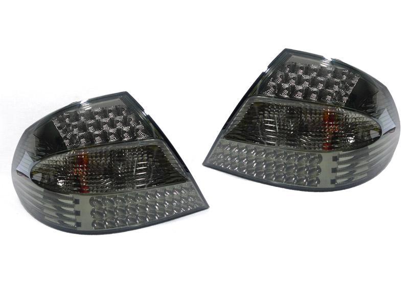 2003-2009 Mercedes CLK Class W209 OEM Facelift Style Red/Clear or Red/Smoke or All Smoked LED Rear Tail Light - Made by DEPO