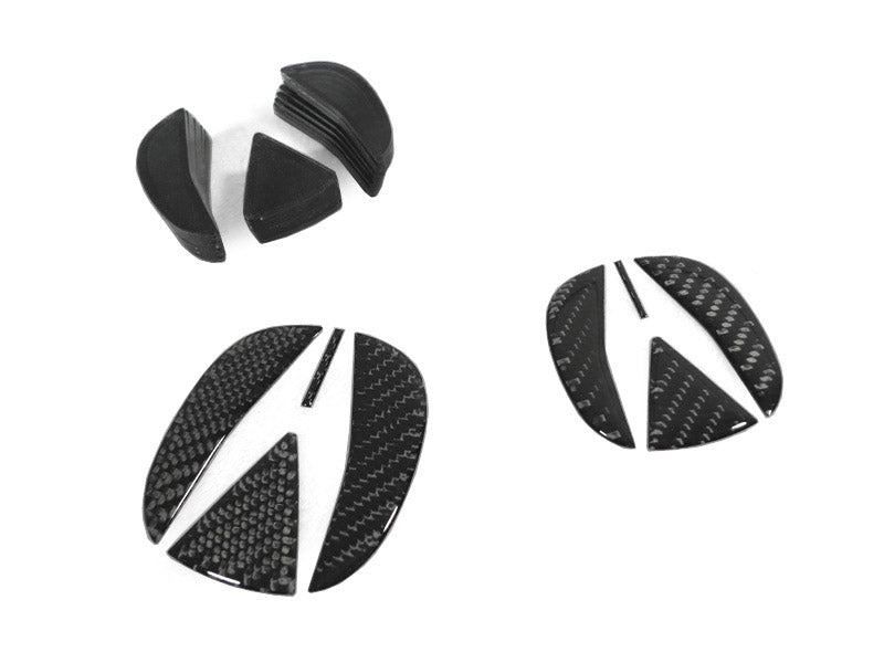 2004-2006 Acura TL Carbon Fiber OR Red Decal for Emblem Badge - Front Grill and Rear Trunk