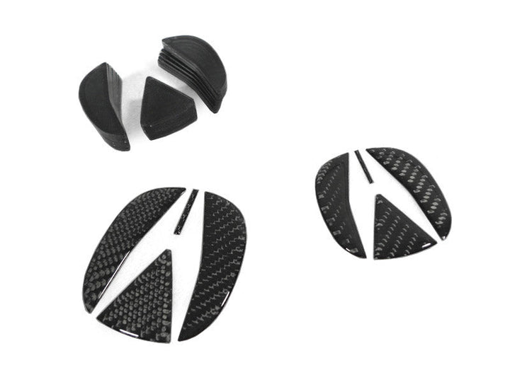 2004-2006 Acura TL Carbon Fiber OR Red Decal for Emblem Badge - Front Grill and Rear Trunk