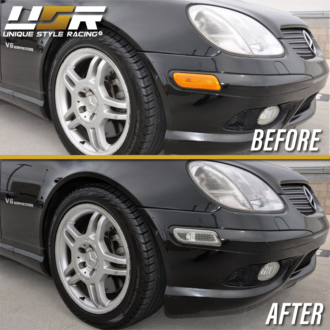 1998-2004 Mercedes SLK Class R170 Clear or Smoke Front Bumper Side Marker Light - Made by DEPO