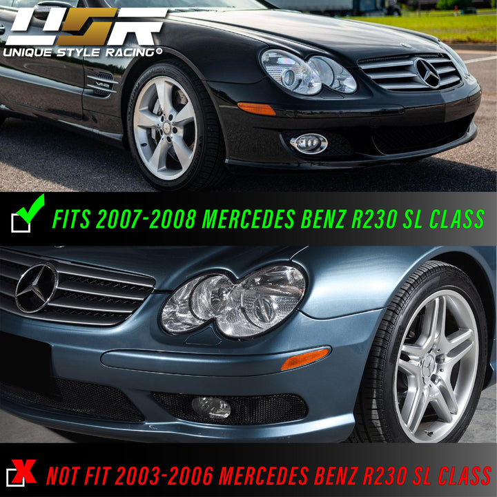 2007-2008 Mercedes SL Class R230 Clear or Smoke Front Bumper Side Marker Light