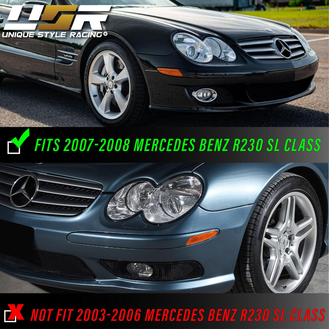 2007-2008 Mercedes SL Class R230 Clear or Smoke Front Bumper Side Marker Light