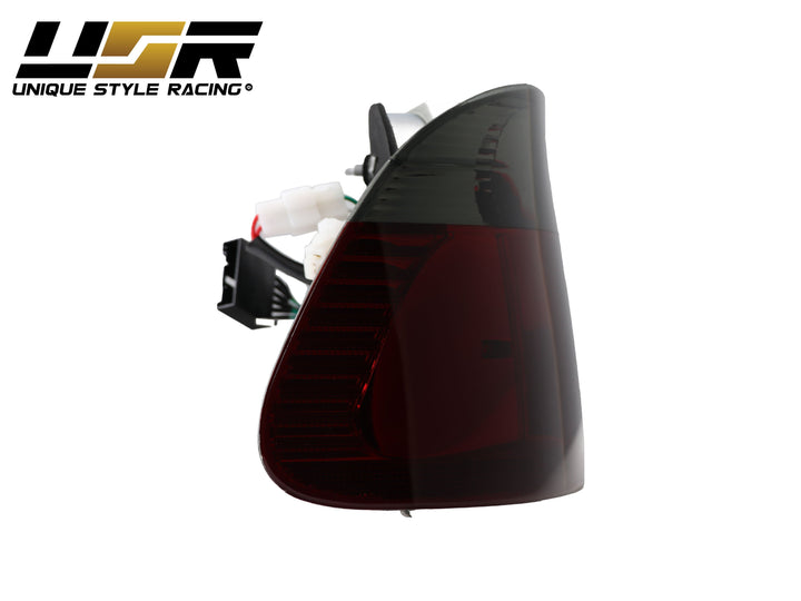 2004-2006 BMW E46 3 Series 2D Coupe Red/Clear OR Red/Smoke LED Tail Light - Made by DEPO